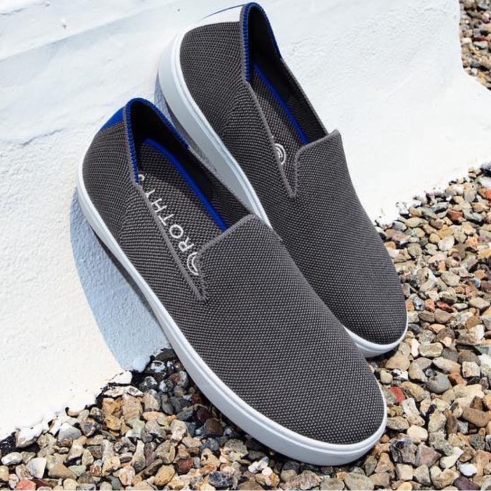 Rothy’s Original Slip On Sneaker Size 8 Steel Gray Retired Color